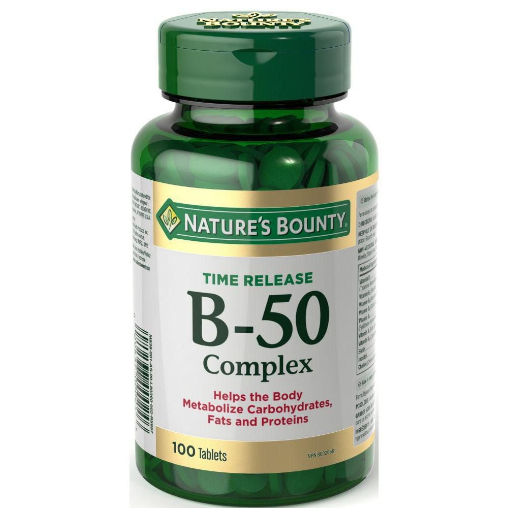 Nature's Bounty B50 Complex Time Release Walmart Canada