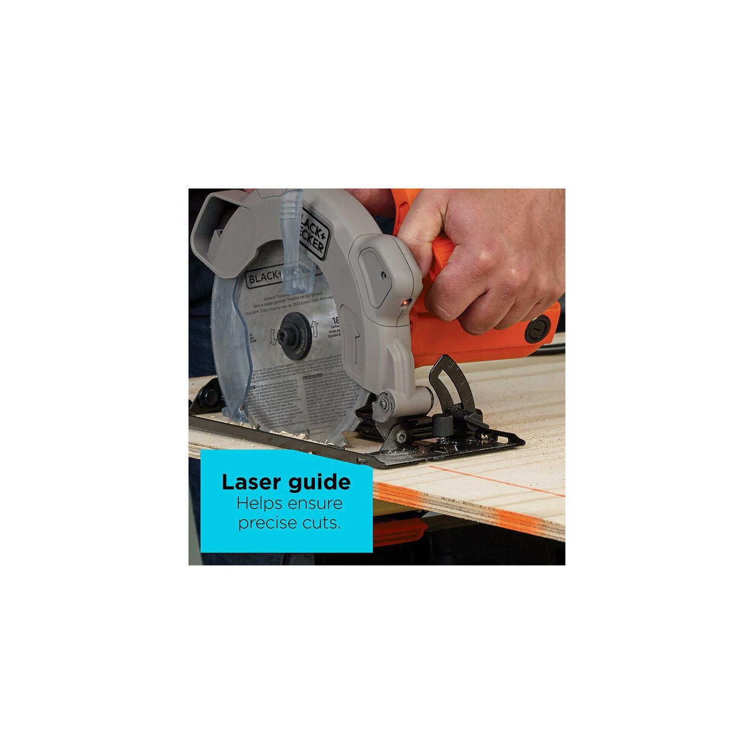 7 1 4 Inch Circular Saw With Laser 13 Amp Walmart