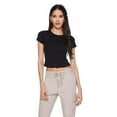 thumbnail image 1 of No Boundaries Women's Short Sleeve Baby Tee, 1 of 6
