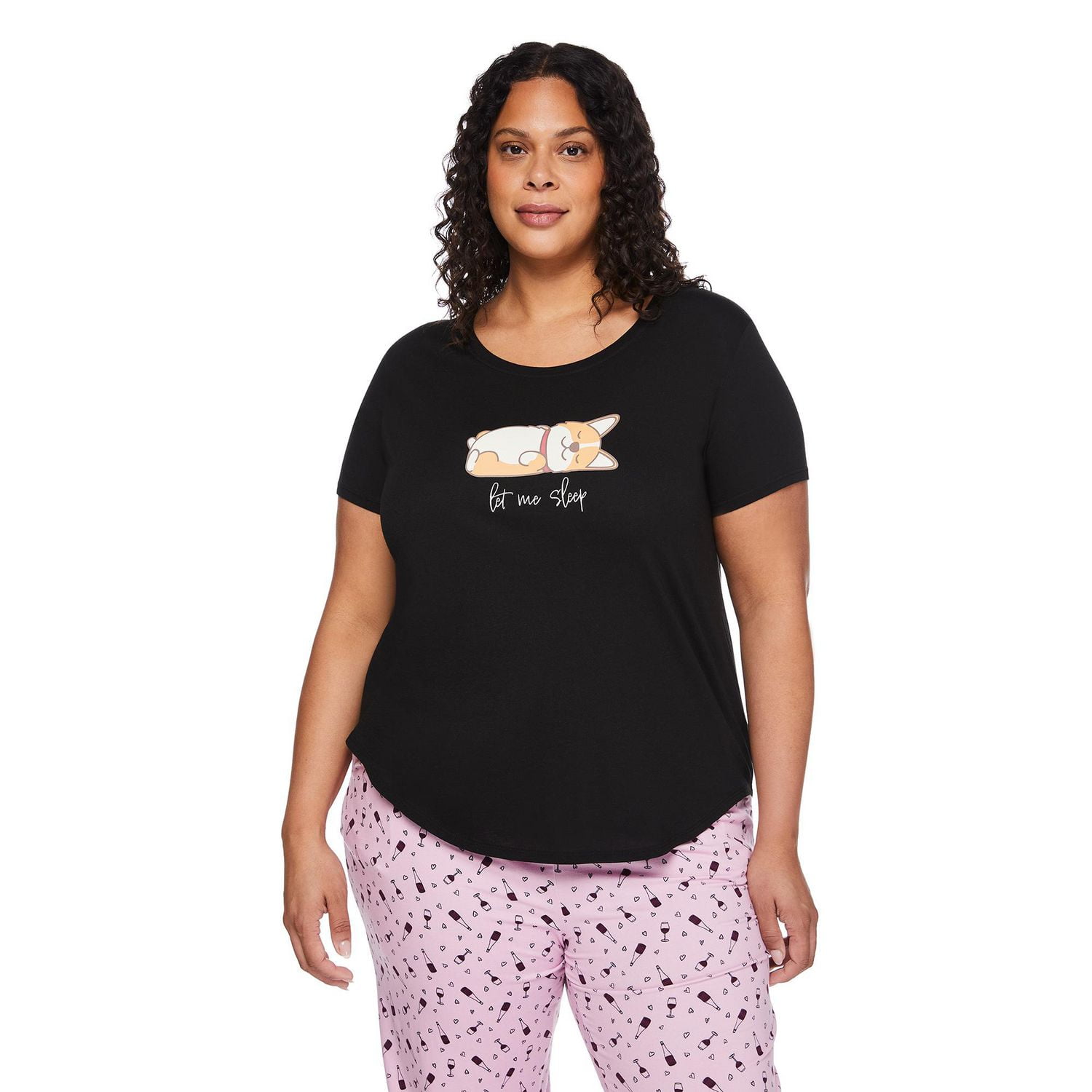 George Women's Plus Scoop Neckline Sleep Tee, Sizes 1X-3X