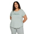 thumbnail image 1 of George Women's Plus Scoop Neckline Sleep Tee, 1 of 6
