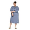 thumbnail image 1 of Robe mi-longue en molleton avec capuchon George Plus pour femmes, 1 of 5