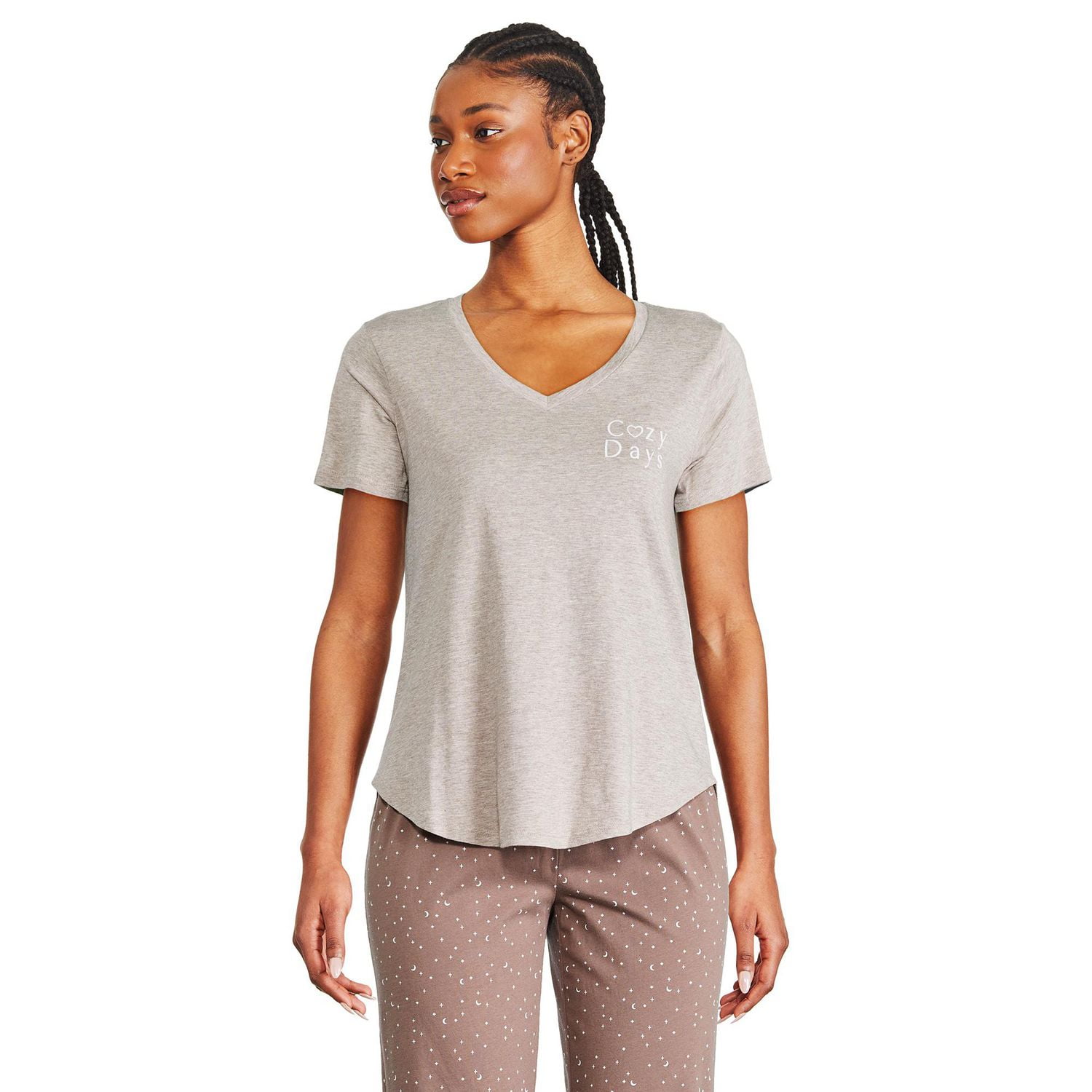 George Women's V-Neckline Sleep Tee, Sizes XS-XXL