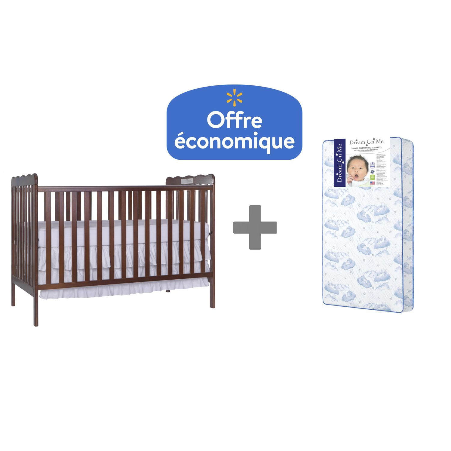 Cheap crib 2025 and mattress bundle