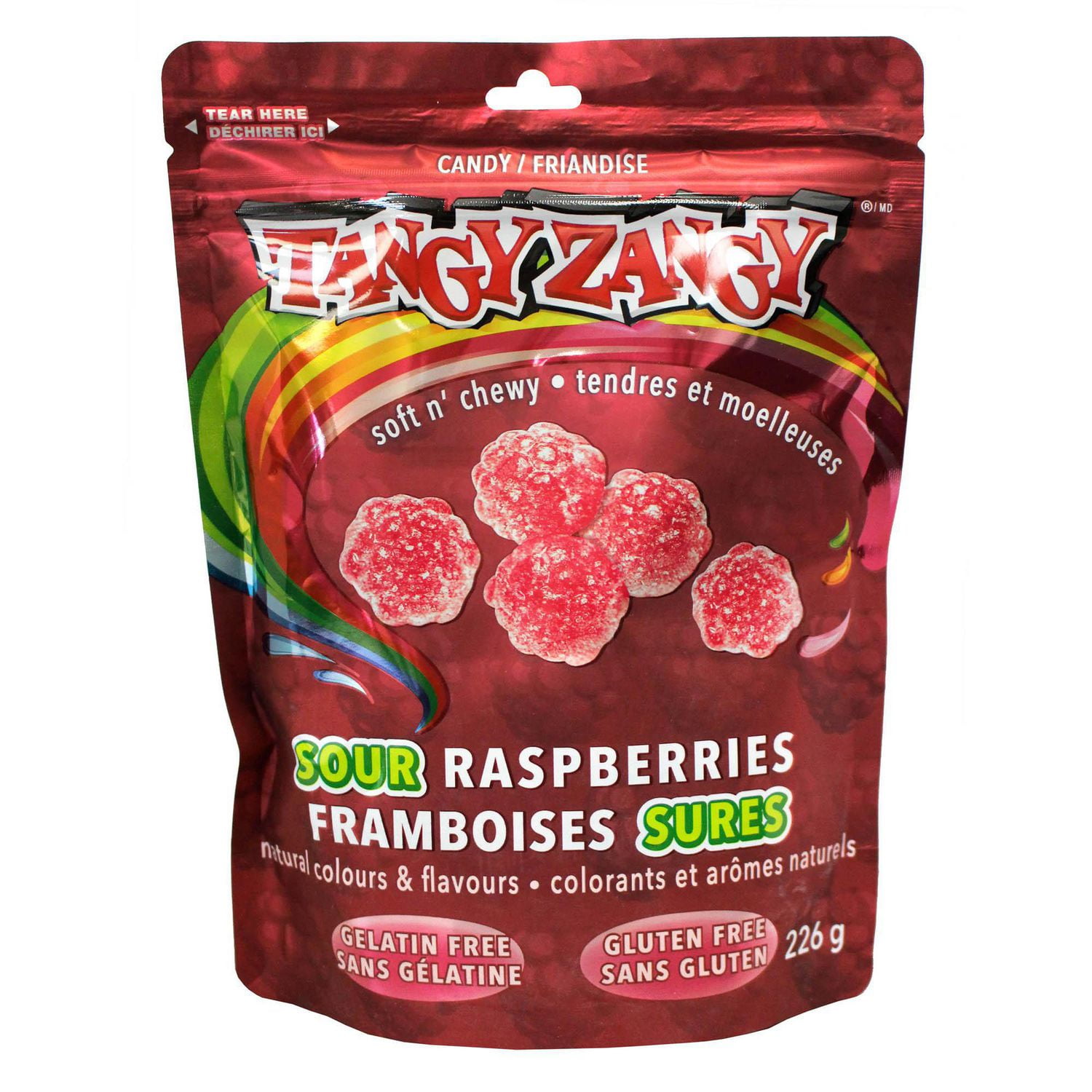 Tangy Zangy Sour Raspberries Walmart Canada