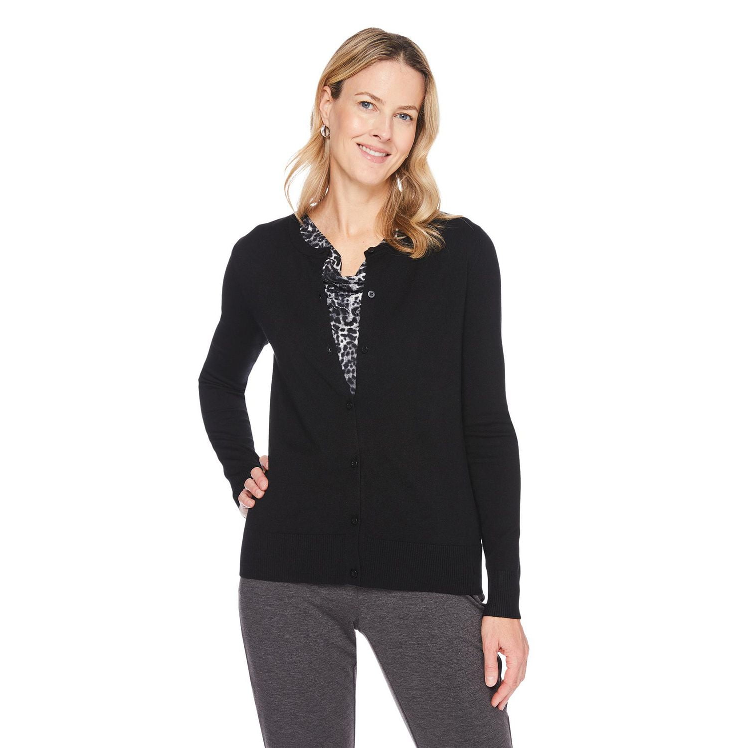 Iyla Women's Classic Long Sleeve Cardigan