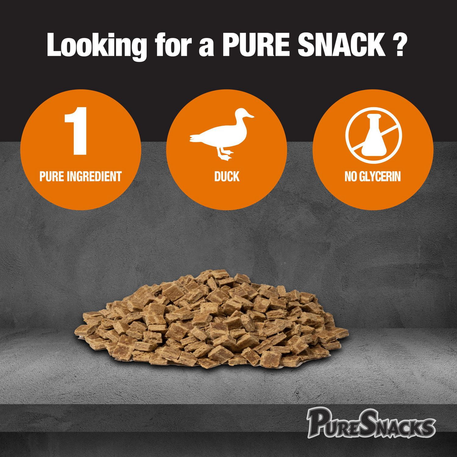 Mini-PureSnacks Air Dried Duck Trainers, 396g, 396g | 13.9oz