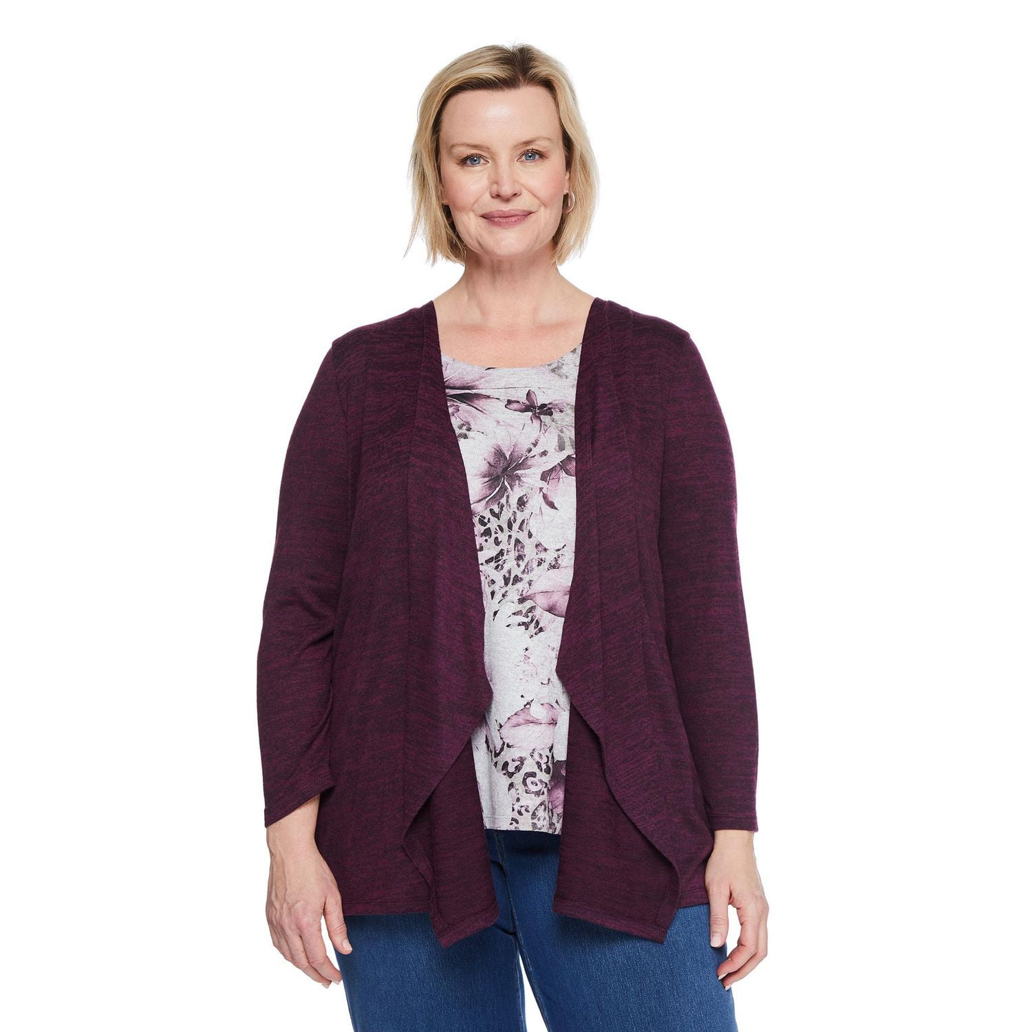 Iyla Women's Plus Fooler Cardigan