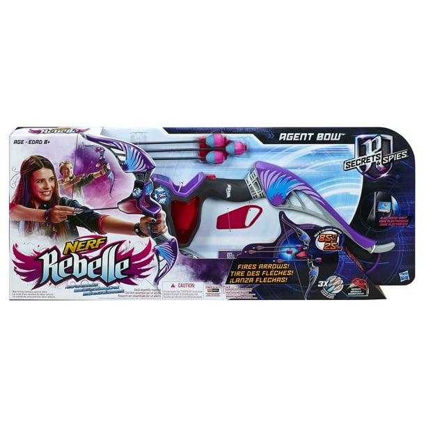 Nerf Rebelle – Agent Bow violet (Flèches roses et turquoise)