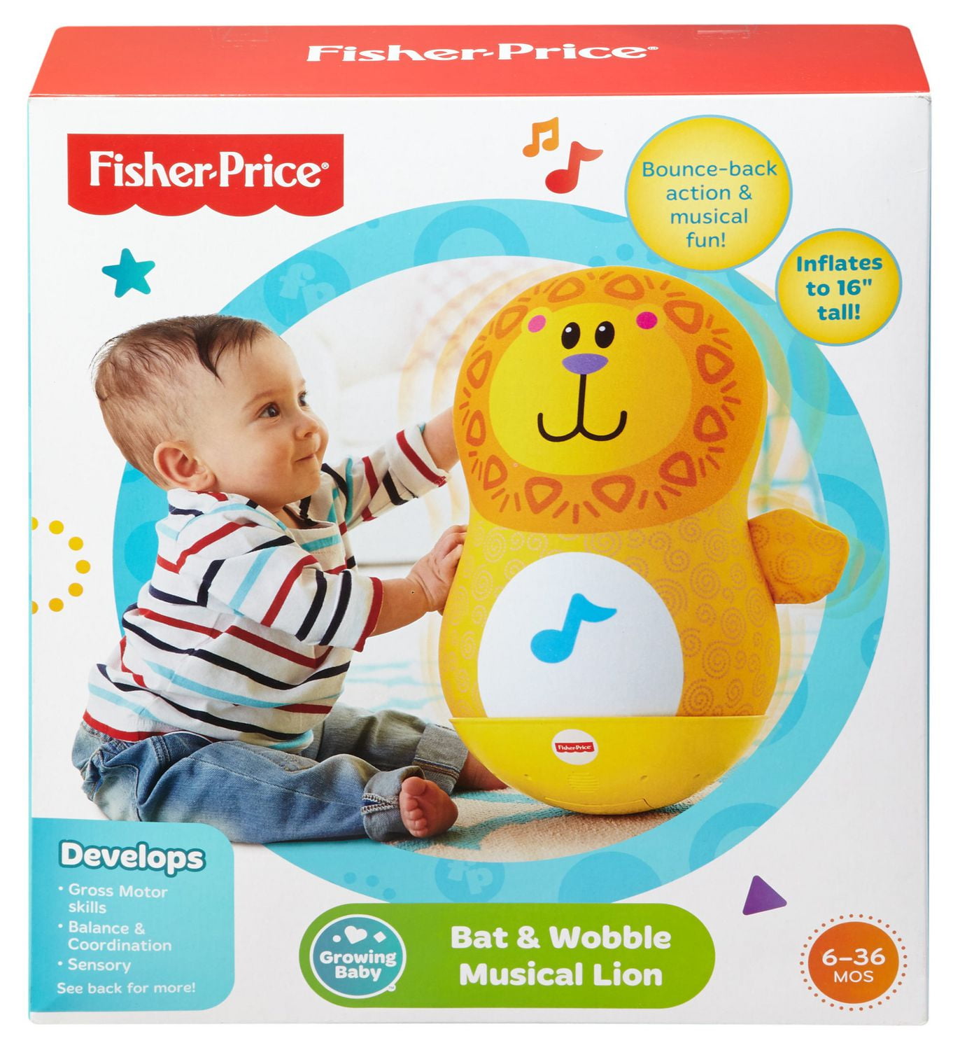 Fisher price bat and wobble lion on sale