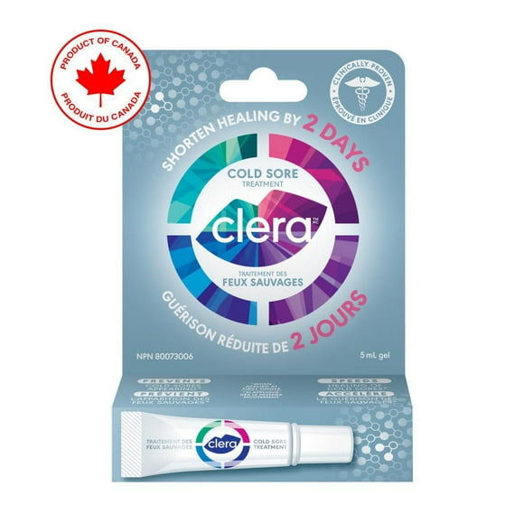 CLERA Cold Sore Treatment. Heals your cold sore in 2 days. Clinically proven. 5 ml, Clera 5ml
