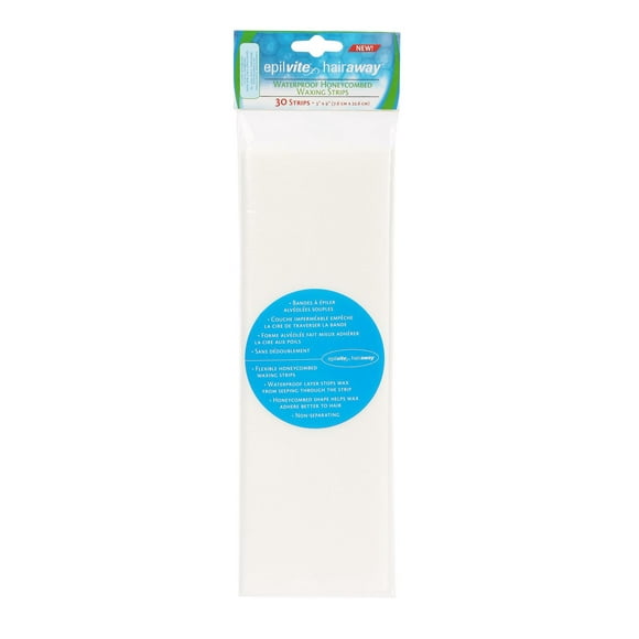 Epil-Vite / Hair-Away Waterproof Honeycombed Strips - 30 u, Waterproof strip 30 Count.