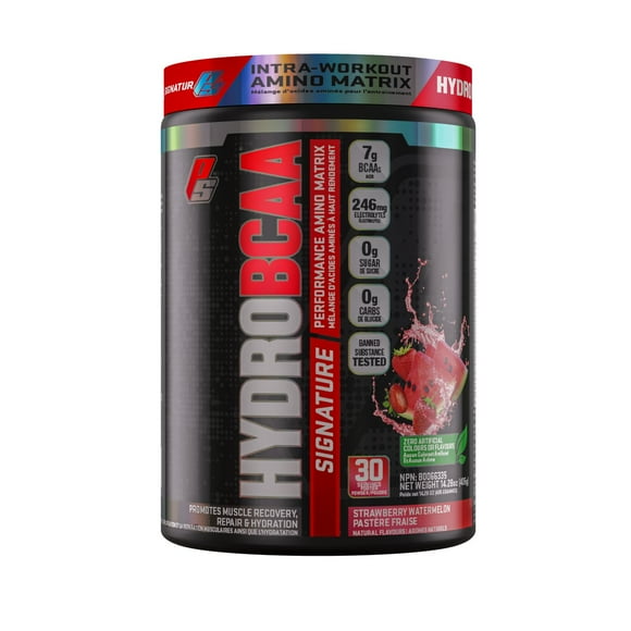 ProSupps HydroBCAA Signature Melange D' Acides Amines A Haut Rendement, Pastere Fraise 30 Portion