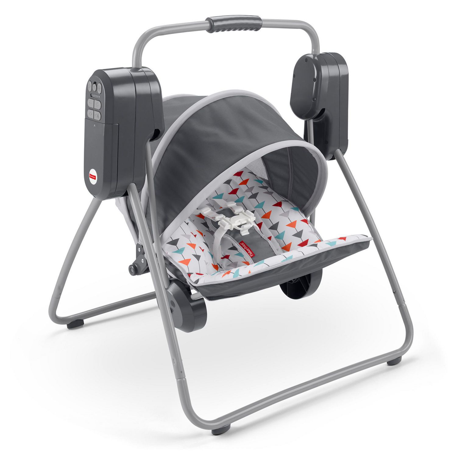 Fisher-Price On-the-Go Swing – Arrows Away print, travel baby