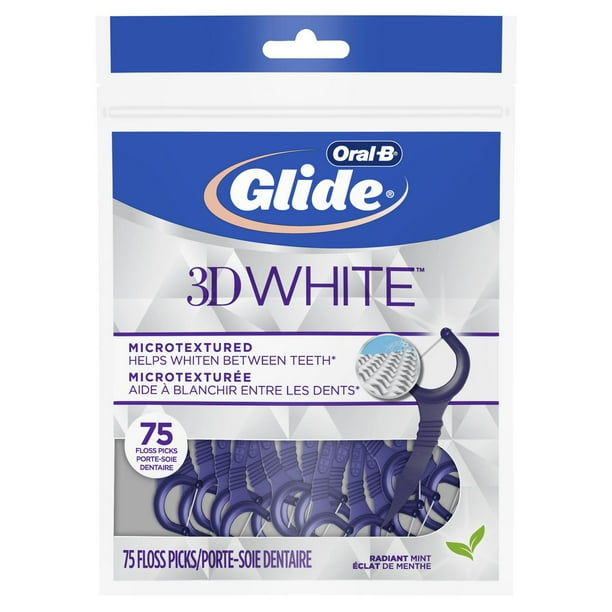 OralB Glide 3D White Whitening Radiant Mint Flavor Floss Picks