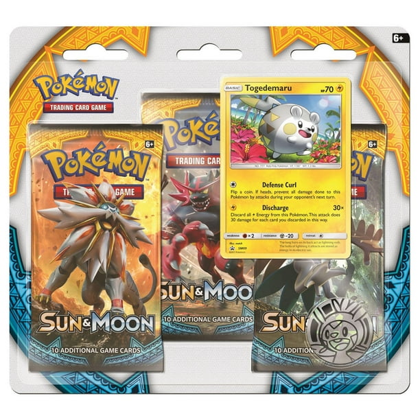 Carte à collectionner Soleil et Lune Pokemon 1 Togedemaru jaune et en anglais seulement