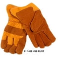 thumbnail image 1 of Jemcor, Rust Split Grain Cow Sherpa (boa) Lined 3 in. Band Top Heavy Duty XL Work Glove, 011406HSSRUST, 1 of 1