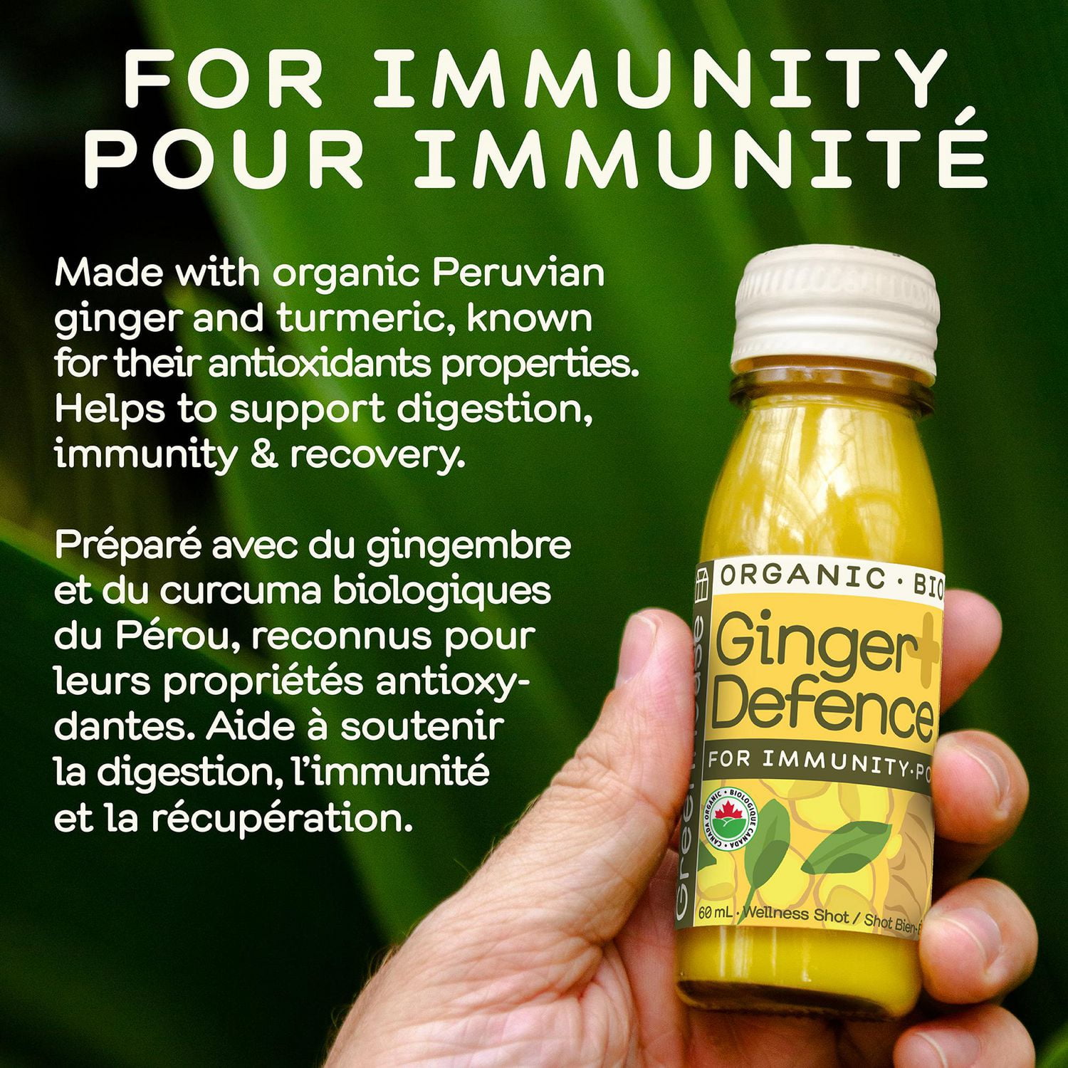 Greenhouse Ginger Defence For Immunity Wellness Shot, 60 mL