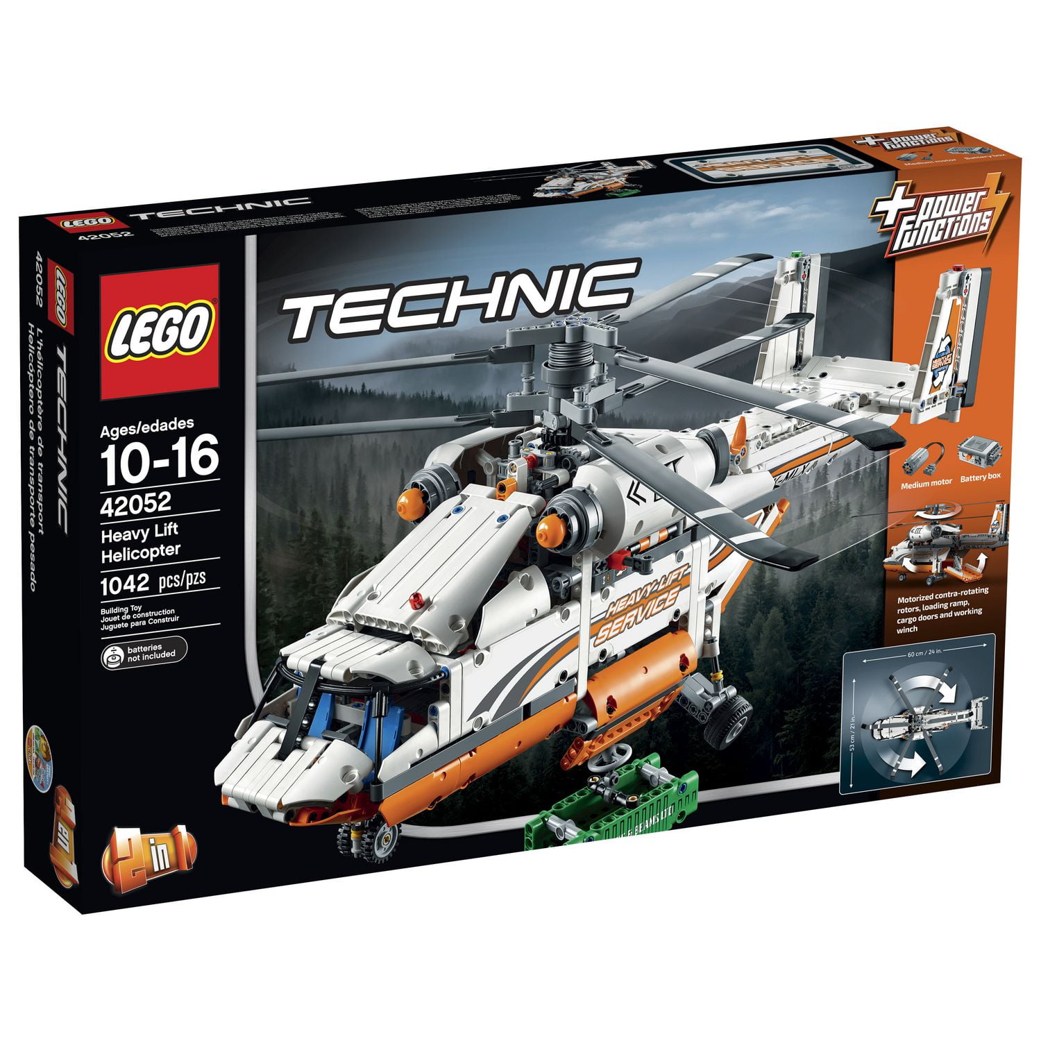 LEGO Technic Heavy Lift Helicopter 42052 Walmart