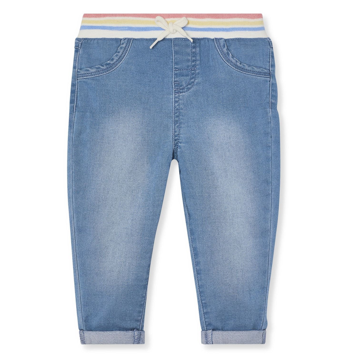 Baby Girls' Denim Pants with Ribbed Waist Walmart Canada