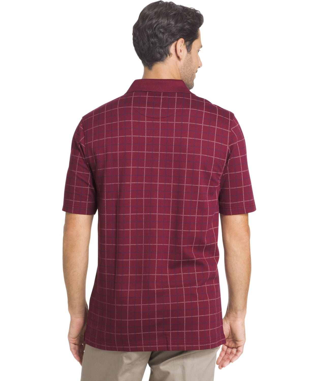 arrow windowpane polo shirt