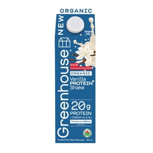Greenhouse Organic Protein+ Vanille Shake, 900 mL