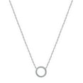thumbnail image 1 of Luxury Designs Sterling Silver Cubic Zirconia Circle Pendant, 1 of 2