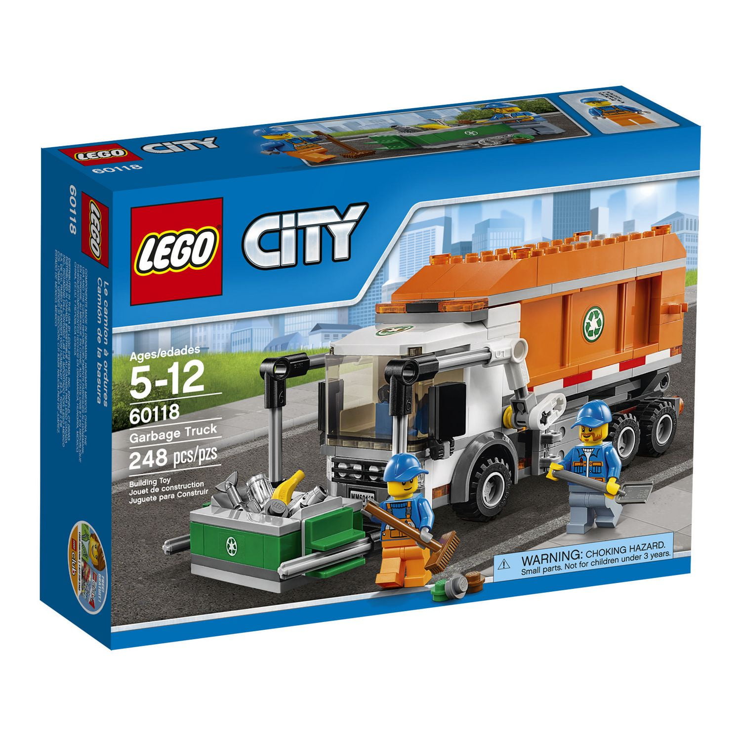 LEGO City Great Vehicles Garbage Truck 60118 Walmart