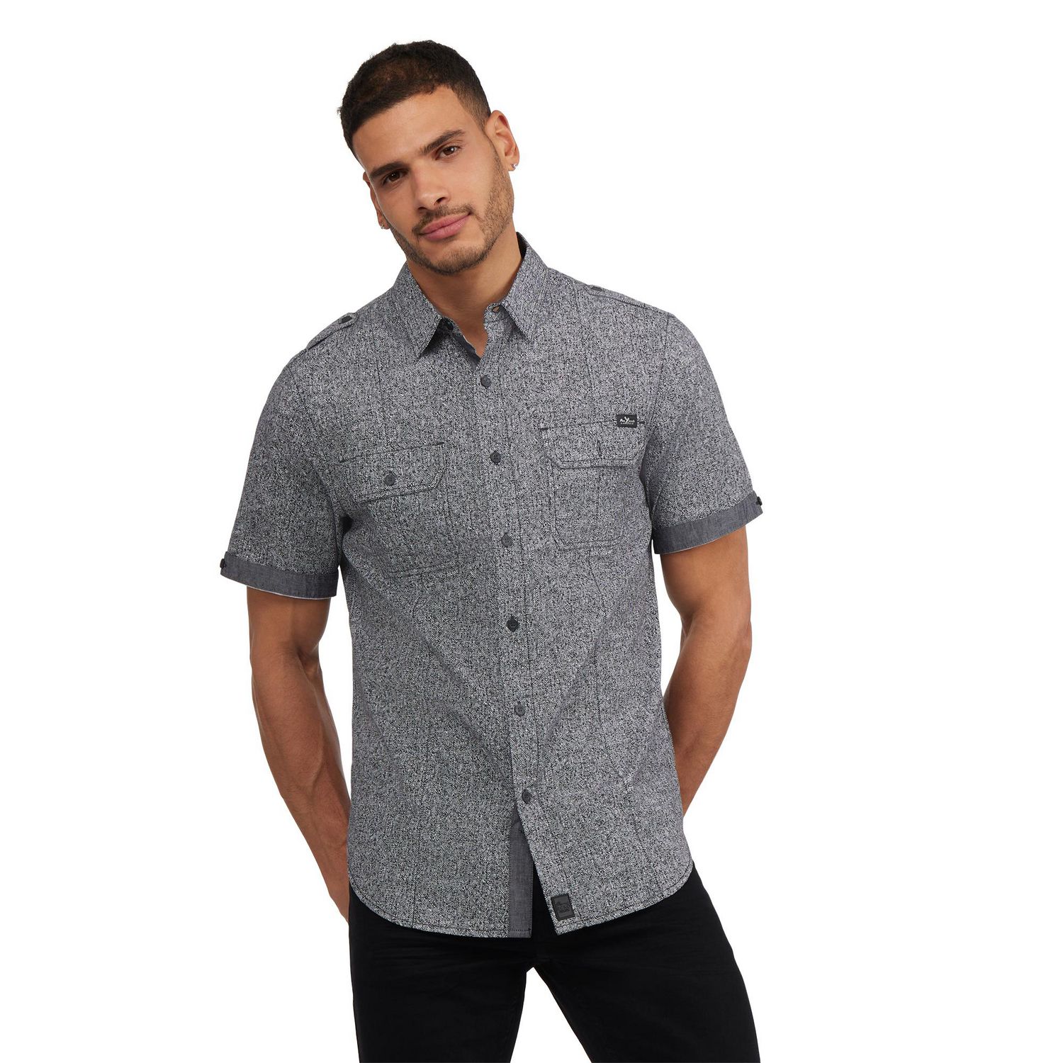 Marck Ecko Men's Short Sleeve Button Down Shirt - Walmart.ca