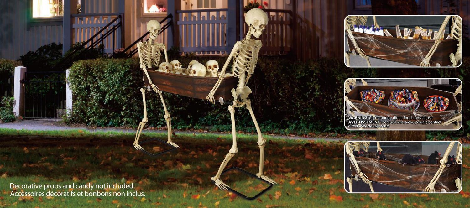 5FT Skeleton Duo Carrying Coffin | Walmart Canada