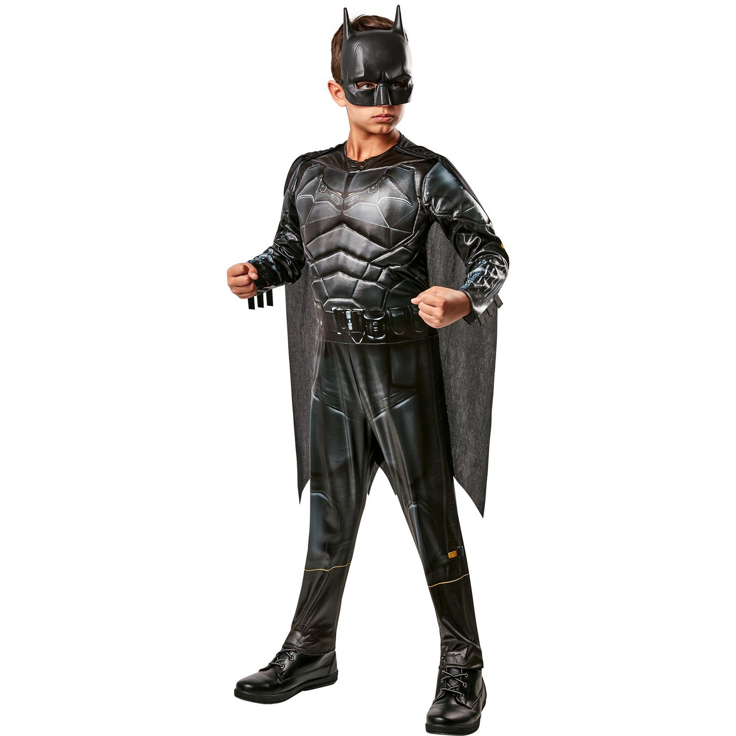 Costume Batman Enfant Licence Officielle DC Comics - Taille 4/6 Ans Ou 7/10 Ans, Avec Rembourrage Musculaire