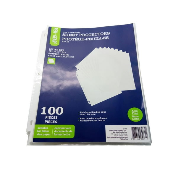 Pen+Gear 100 Pieces Sheet Protectors Walmart.ca