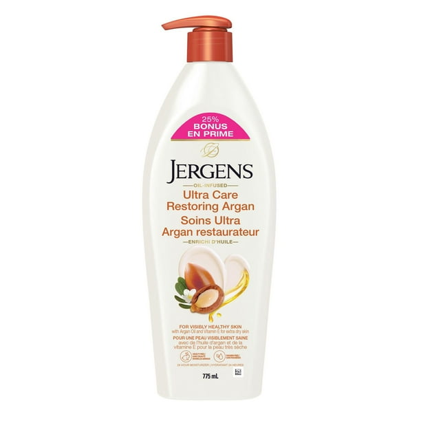 BONUS size Jergens Ultra Care Restoring Argan OilInfused Moisturizer