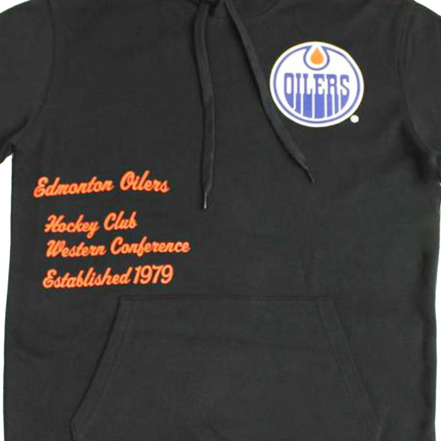Sweat à capuche à manches longues du club de hockey des Oilers d'Edmonton de la LNH pour hommes