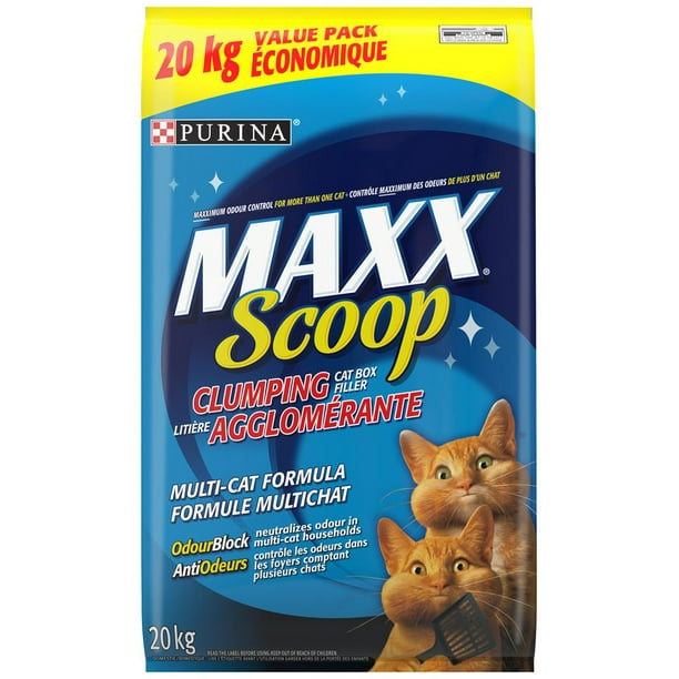 Litière agglomérante pour chats formule Multi chat Maxx Scoop de Purina