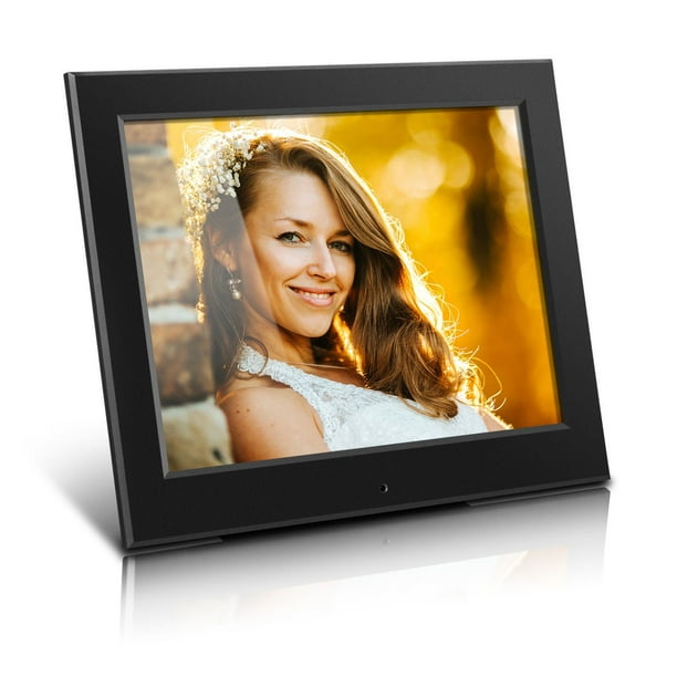Aluratek 8 Inch Slim Digital Photo Frame with Auto Slideshow Feature