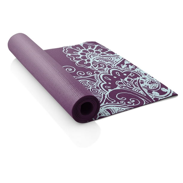 Tapis de yoga à imprimé Lotus de 3 mm