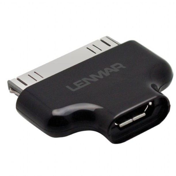 Adaptateur micro USB à 30 broches d'Apple de Lenmar (CAMCTOAP)