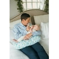 thumbnail image 2 of Nursing Pillow Cover, Ultra Soft Case For Baby Boy And Girls, Stretchy Removable Slipcover For Breastfeeding Pillows, Red Flower 2 of 11