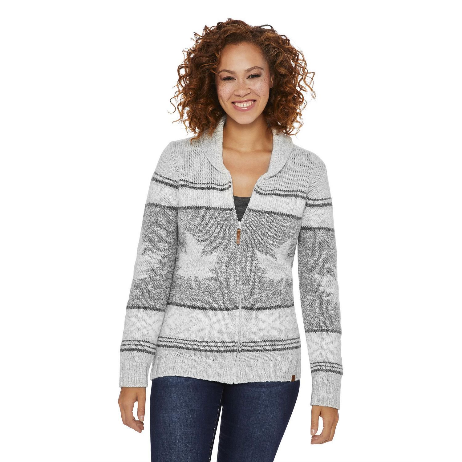 Canadiana Women's Shawl Collar Sweater 