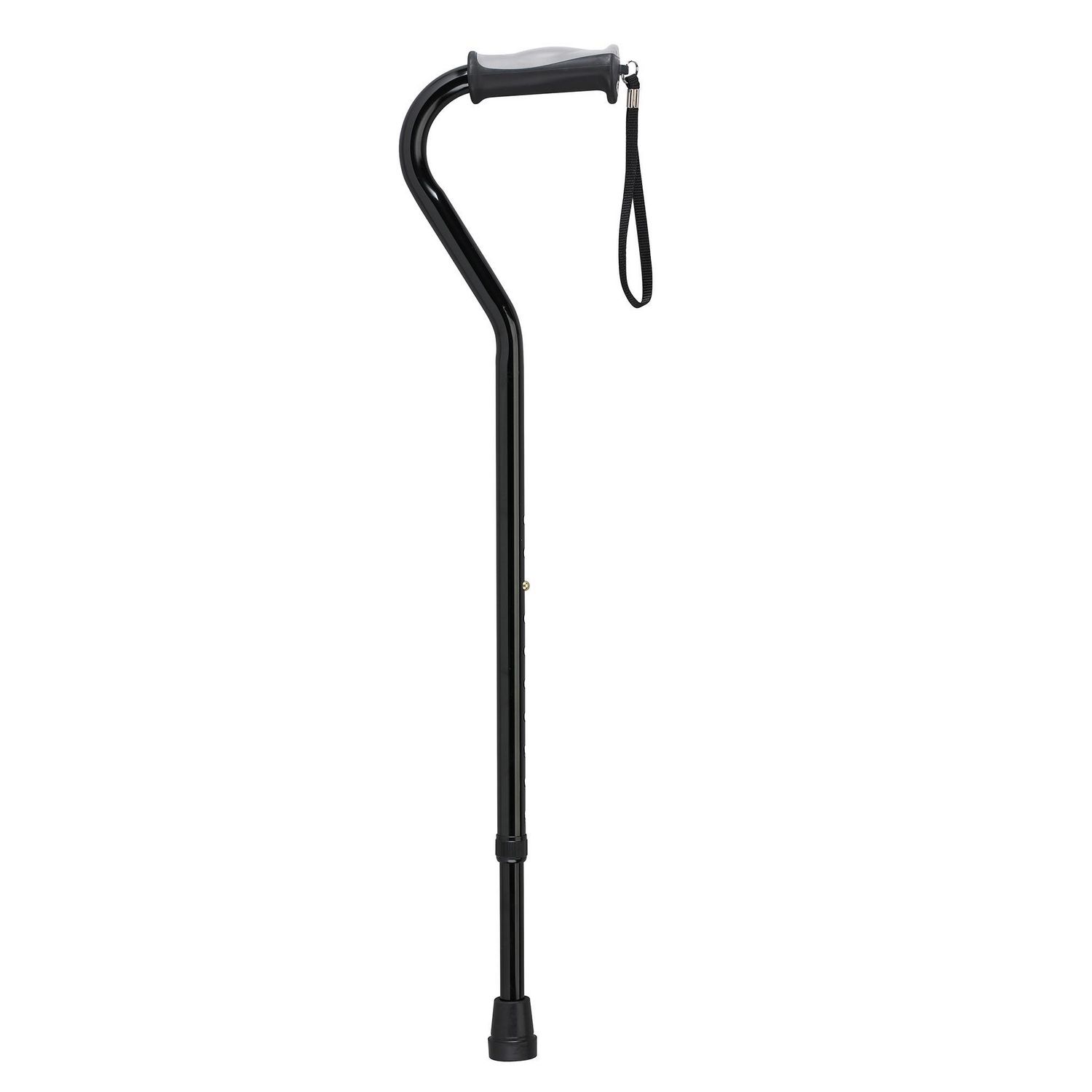 Drive Medical Adjustable Height Offset Handle Cane with Gel Hand Grip