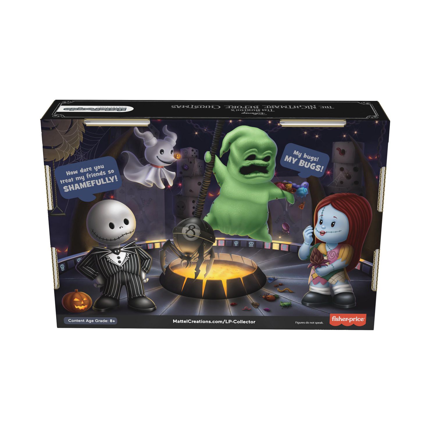 Little People Collector Disney Tim Burton's The Nightmare Before Christmas  Set, 4 Figures 