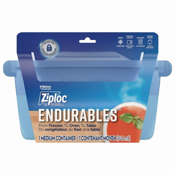 Ziploc® Endurables Medium Container, Reusable Silicone, 946mL