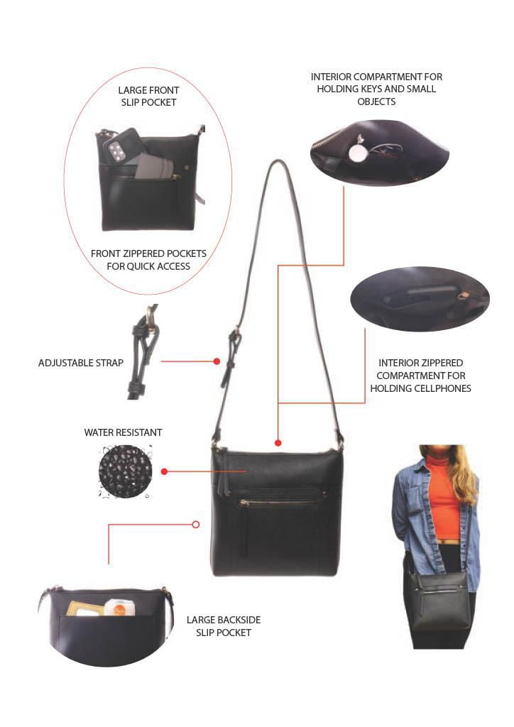 Sac à bandoulière Time and Tru pour femmes Taille unique