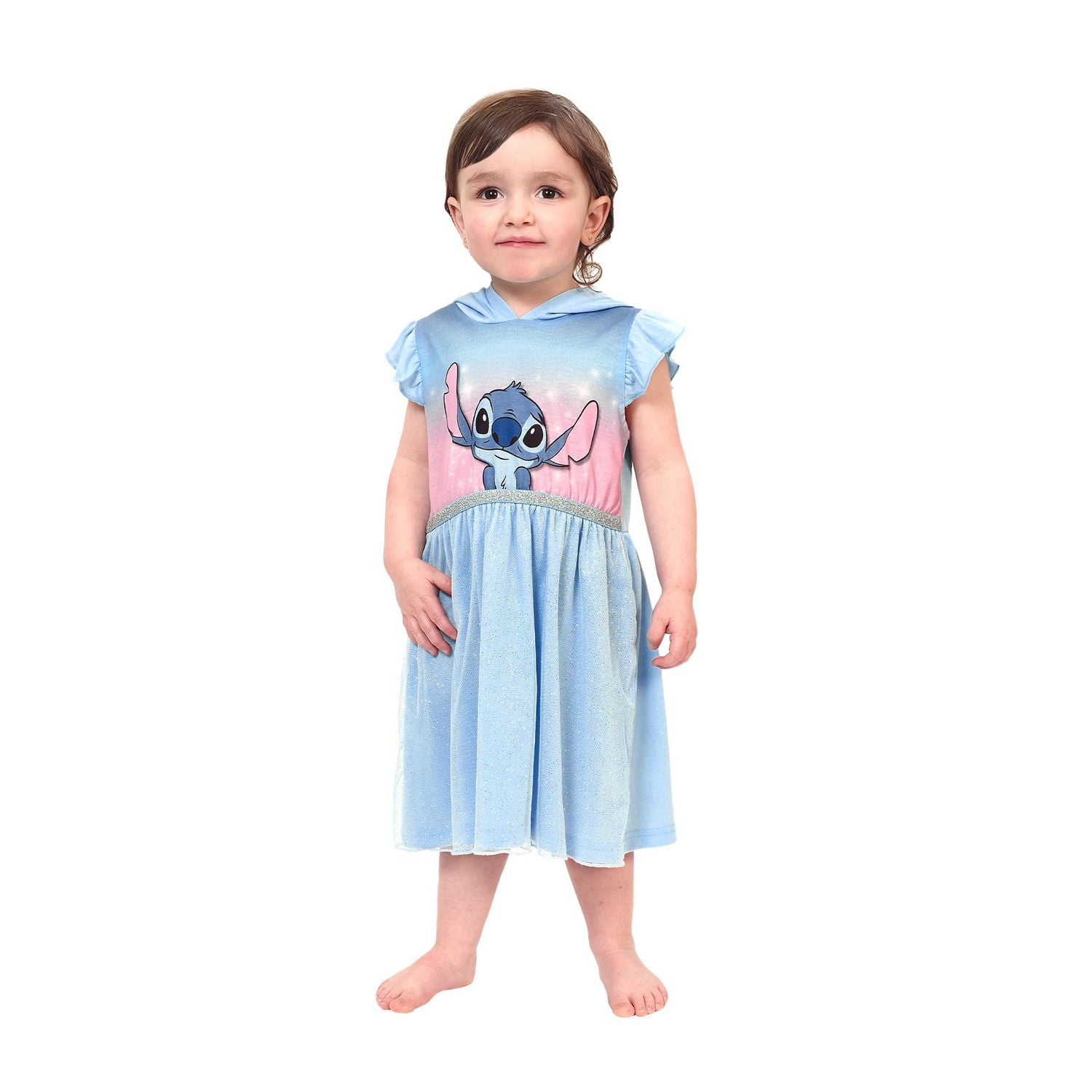 Disney Lilo and Stitch Toddlers' Character Hooded Nightshirt