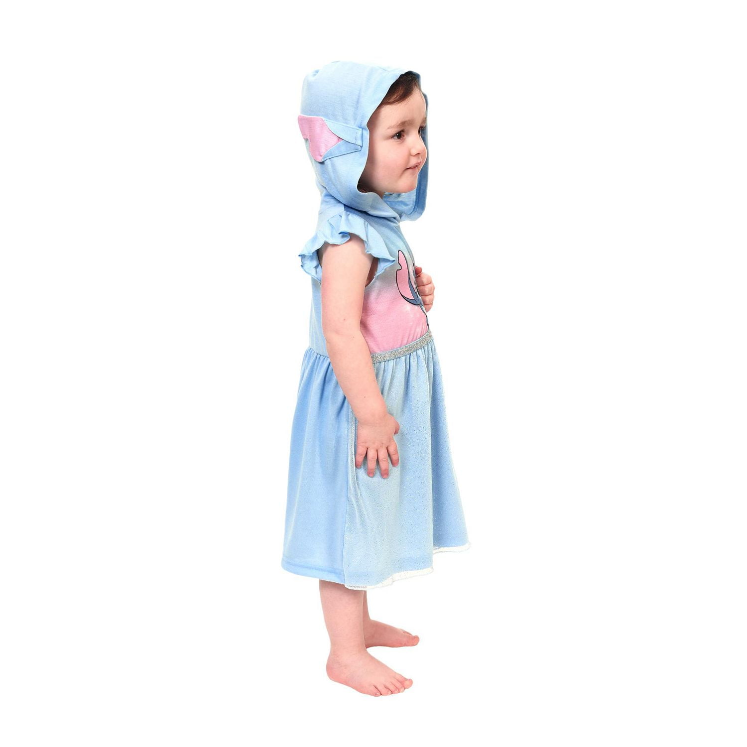 Disney Lilo and Stitch Toddlers' Character Hooded Nightshirt