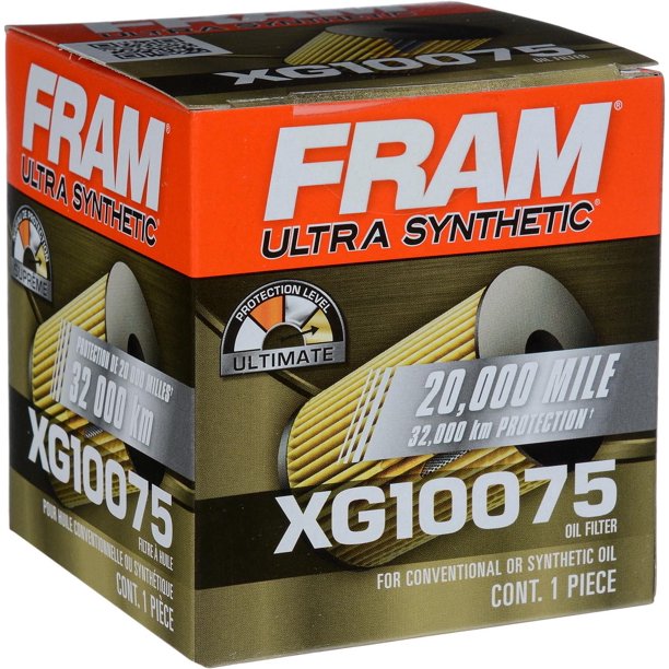FRAM XG Oil Filter XG10075, 32,000 KM Change Interval, FRAM Ultra Oil