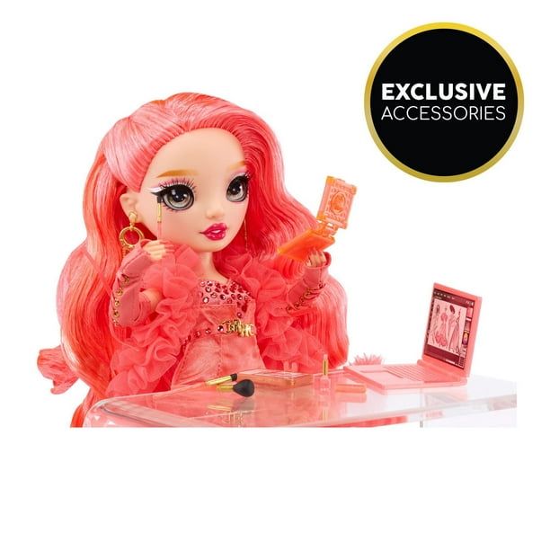 Rainbow High Daria Roselyn – Poupée-mannequin rose (rouge rosé) avec 2  tenues à agencer et associer et accessoires de poupée 