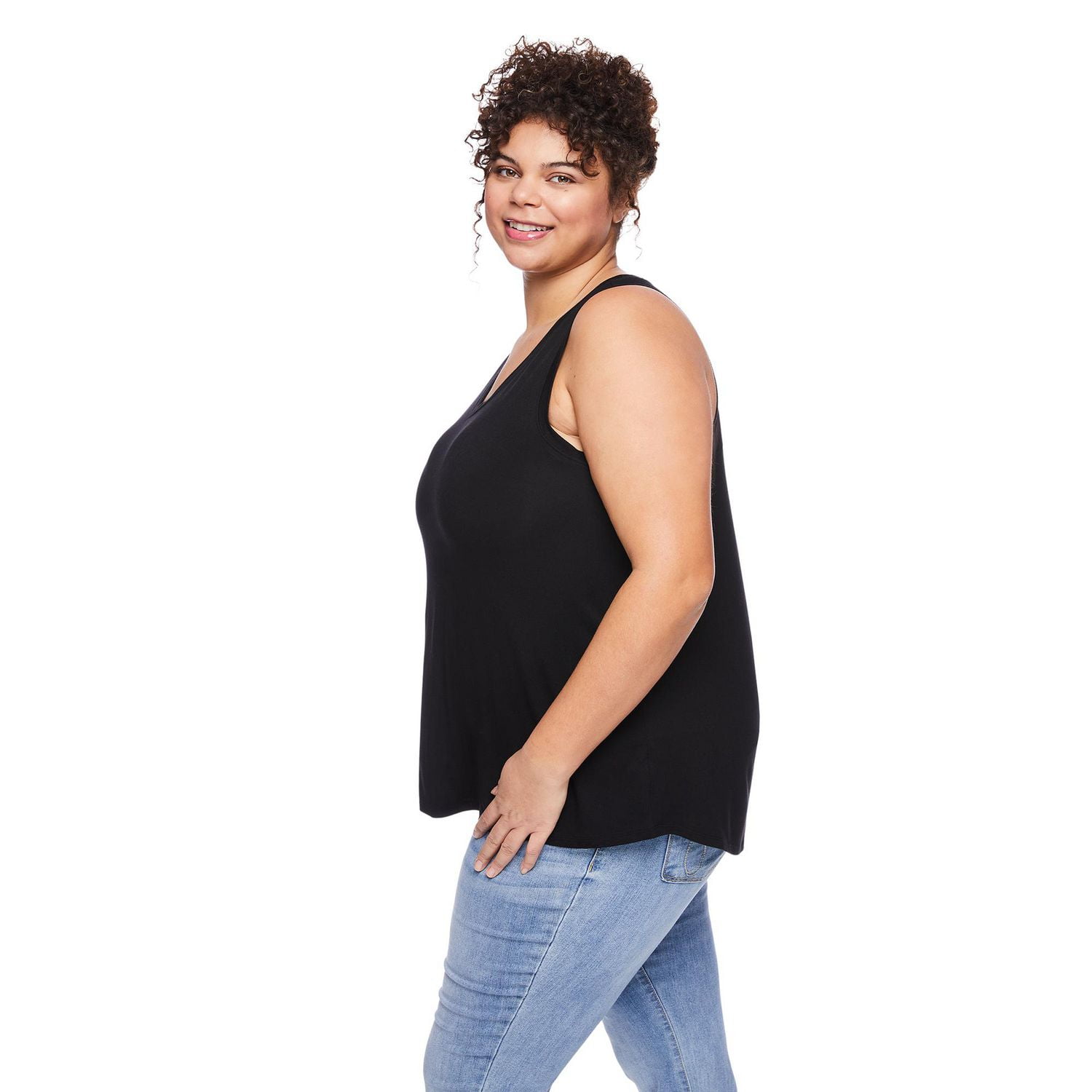 Débardeur drapé à encolure en V George Plus pour femmes