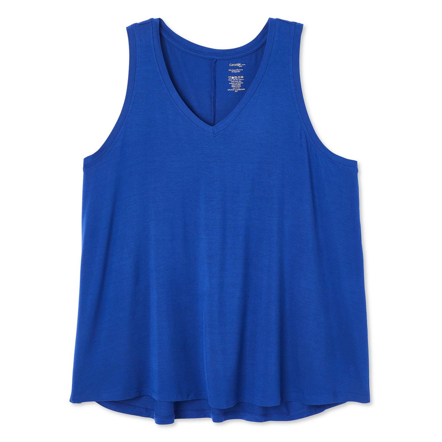 George Women's Plus V-Neckline Swing Tank